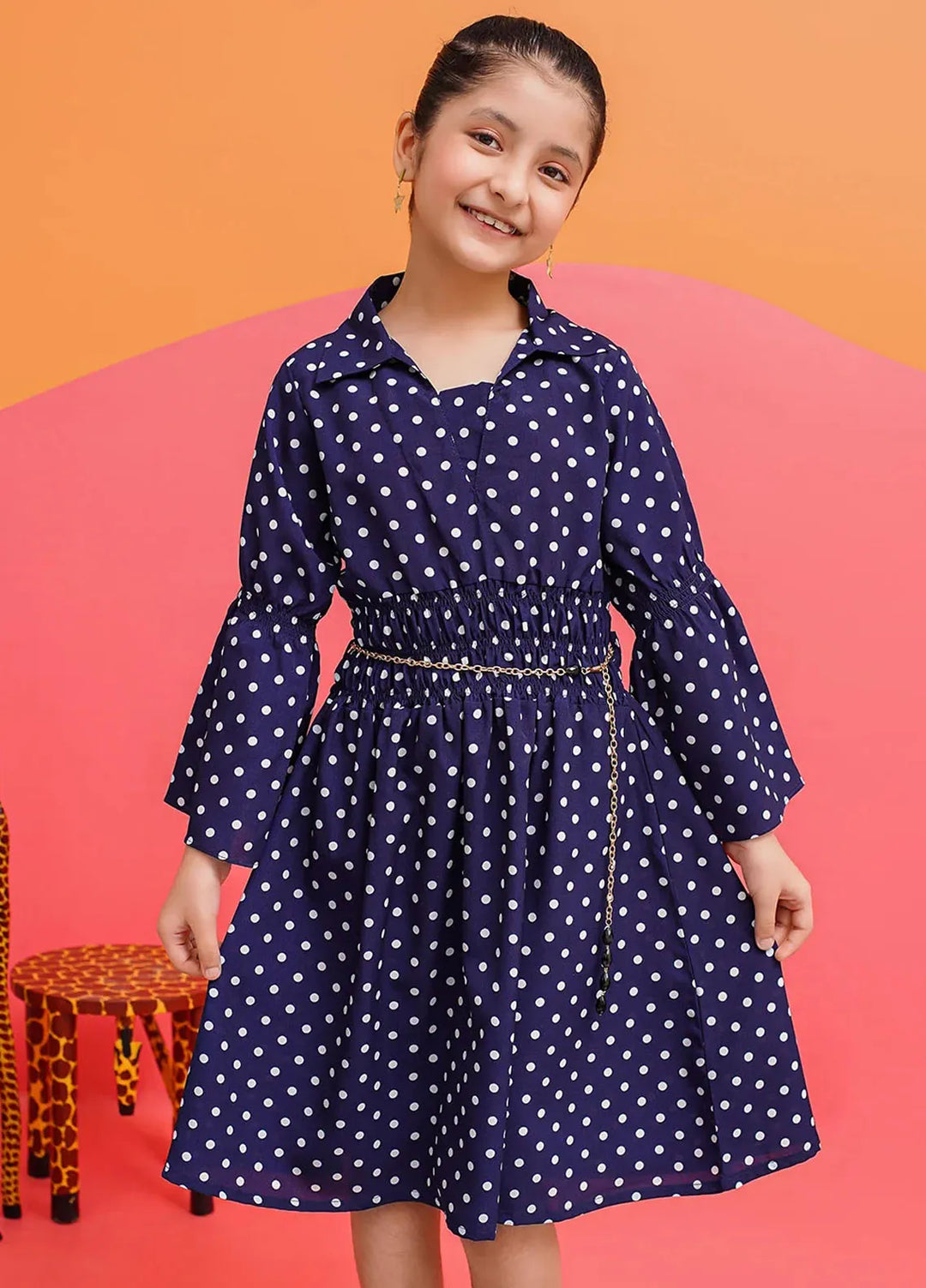 Ochre Pret Casual Georgette Top for Girls OWKL-01
