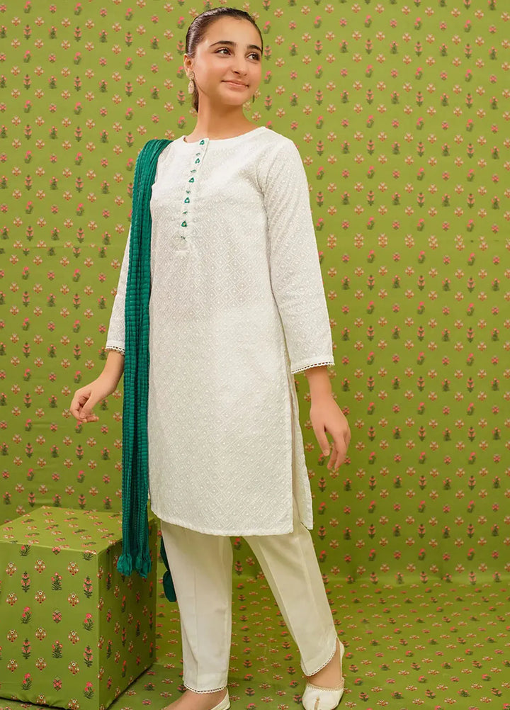 Ochre Pret Chikankari 3 Piece Suit OFW-COR-104
