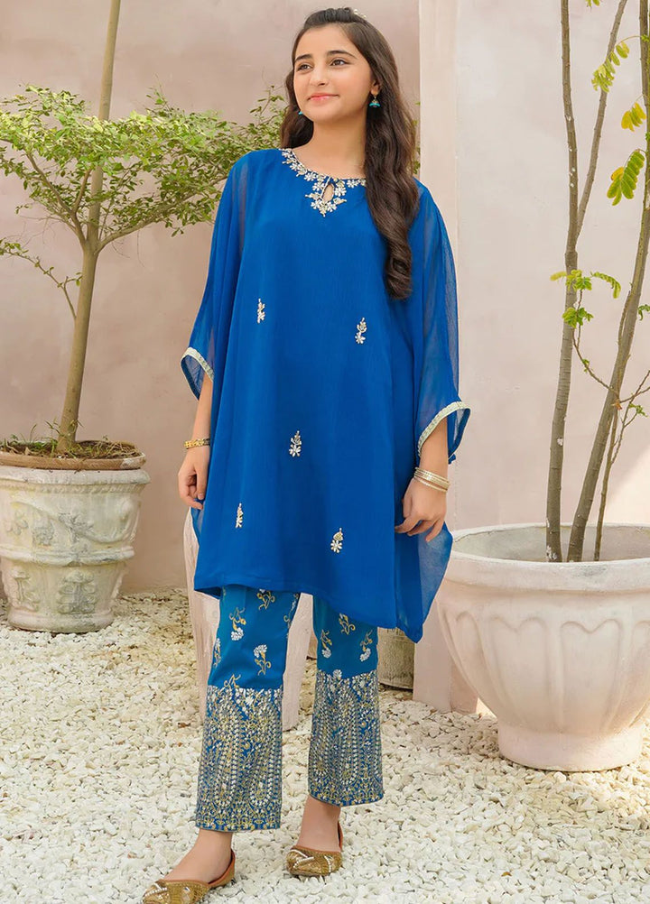 Ochre Pret Eastern Chiffon 2 Piece Suit OFW-AC-37