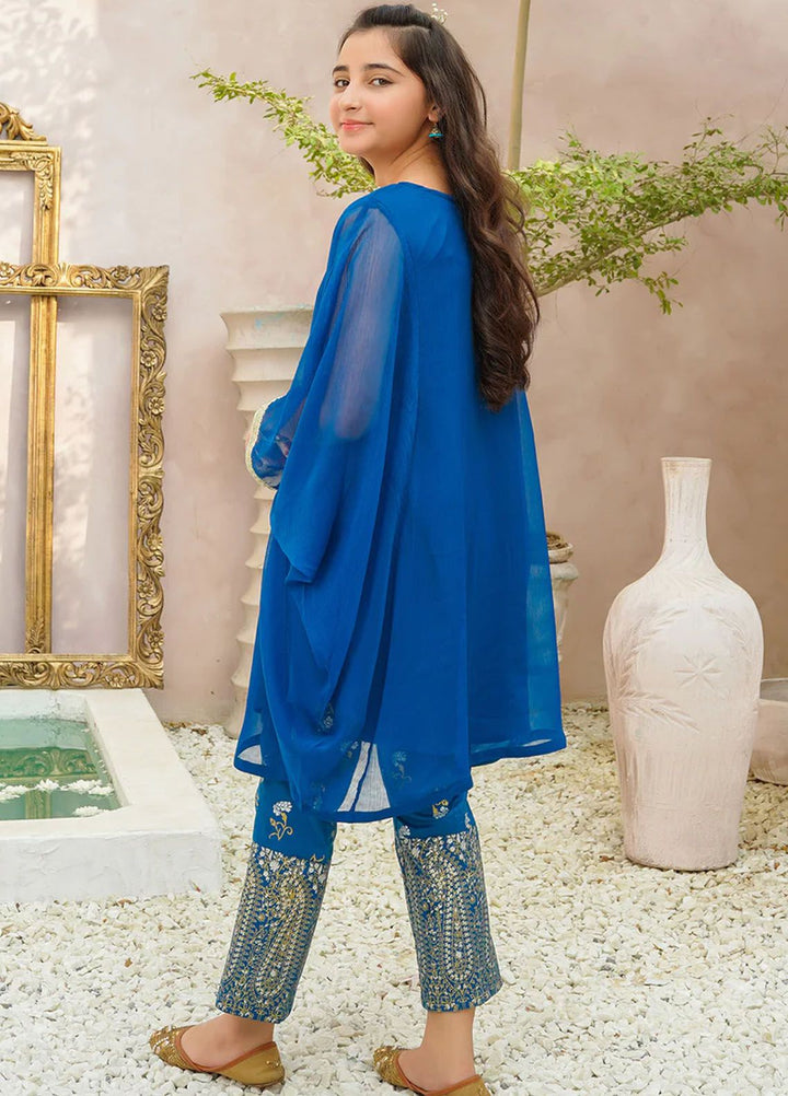 Ochre Pret Eastern Chiffon 2 Piece Suit OFW-AC-37