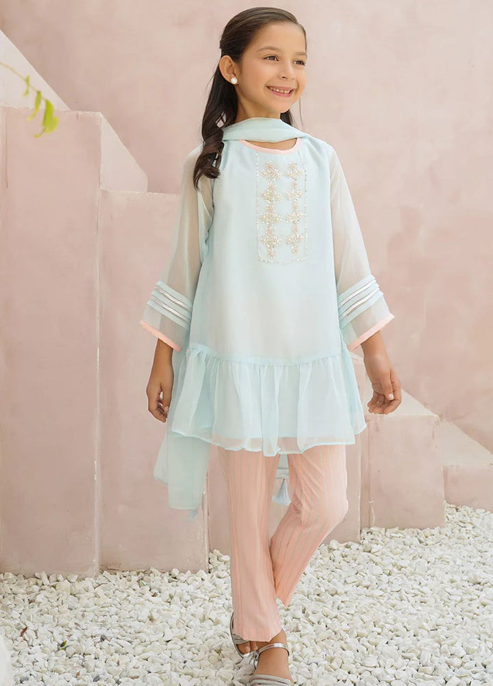 Ochre Pret Eastern Chiffon 3 Piece Suit OFW-AC-25