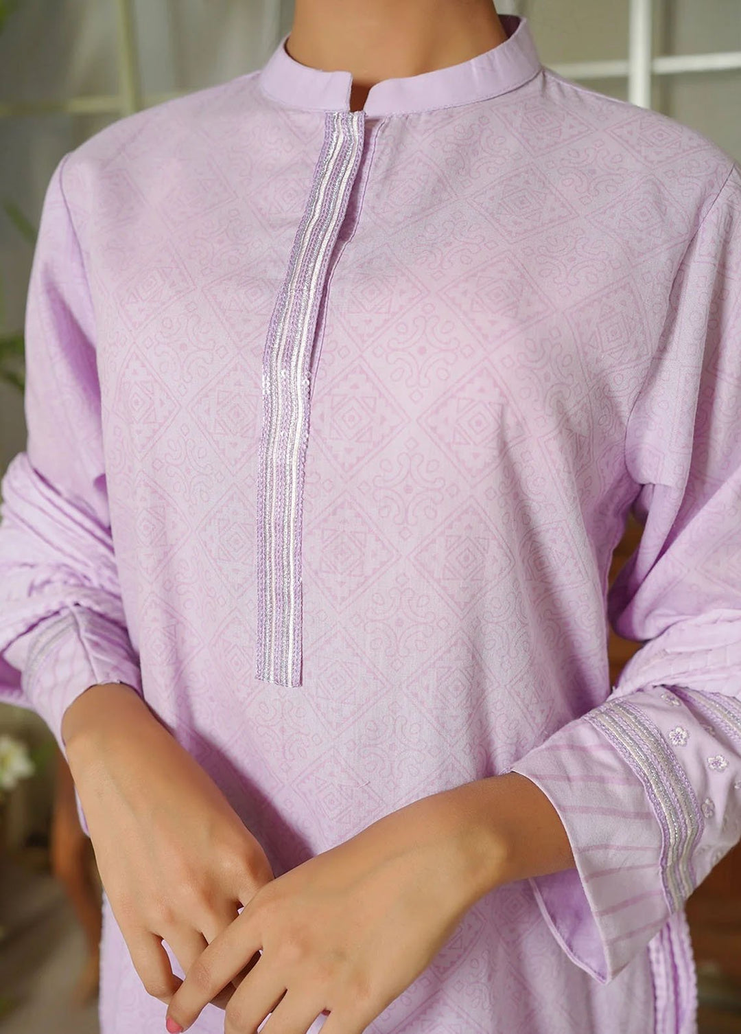 Ochre Pret Eastern Cotton 3 Piece Suit OFW-EM-28