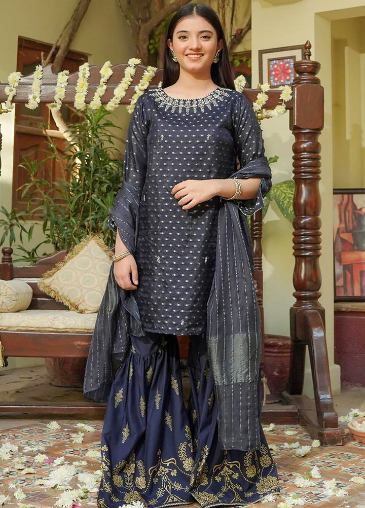 Ochre Pret Eastern Cotton 3 Piece Suit OFW-EX-07