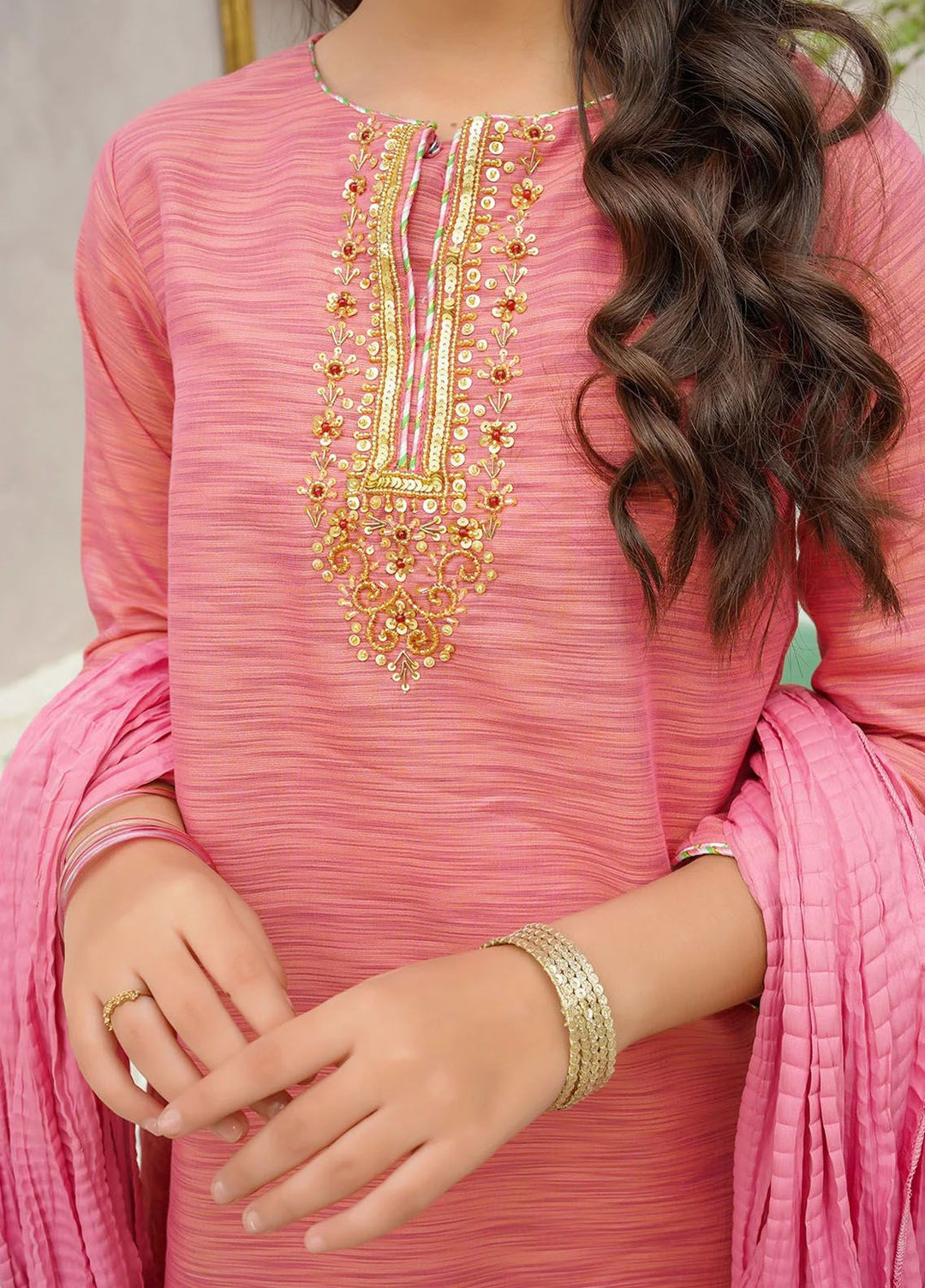 Ochre Pret Eastern Cotton 3 Piece Suit OFW-JB-31