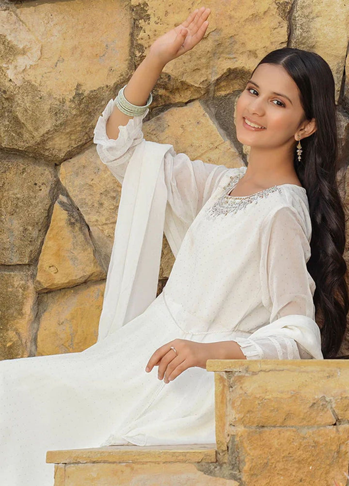 Ochre Pret Eastern Georgette 3 Piece Suit OFW-MAX-14