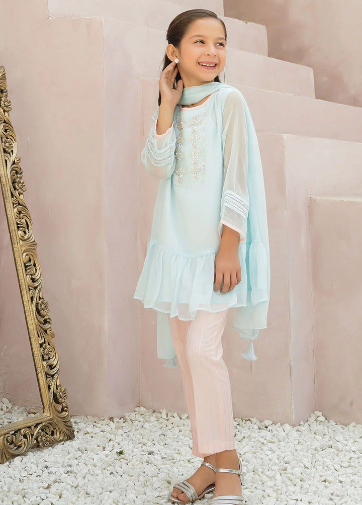 Ochre Pret Embroidered Chiffon 2 Piece Suit OFW-AC-25