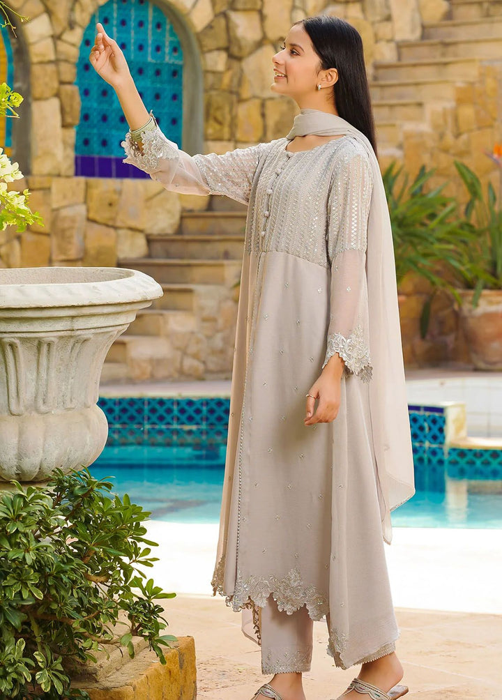 Ochre Pret Embroidered Cotton 3 Piece Suit OFW-MAX-17
