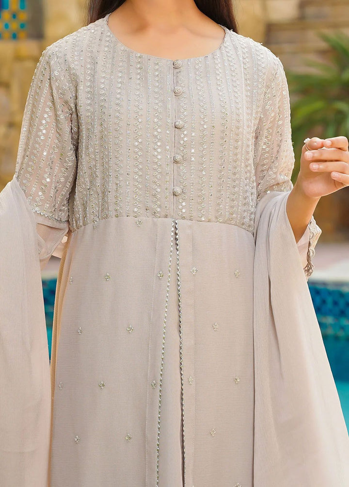 Ochre Pret Embroidered Cotton 3 Piece Suit OFW-MAX-17