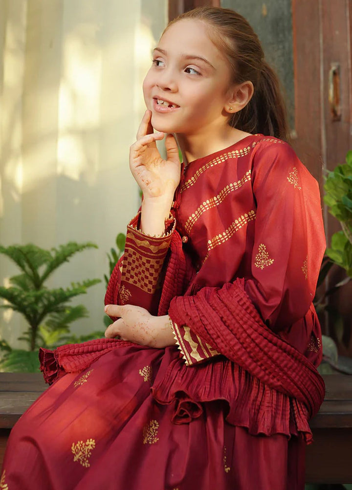 Ochre Pret Printed Cotton 3 Piece Suit OFW-PC-25