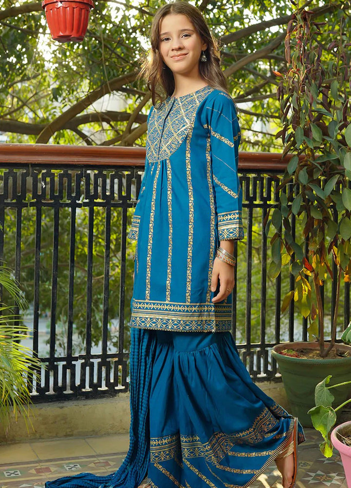 Ochre Pret Printed Cotton 3 Piece Suit OFW-PC-31