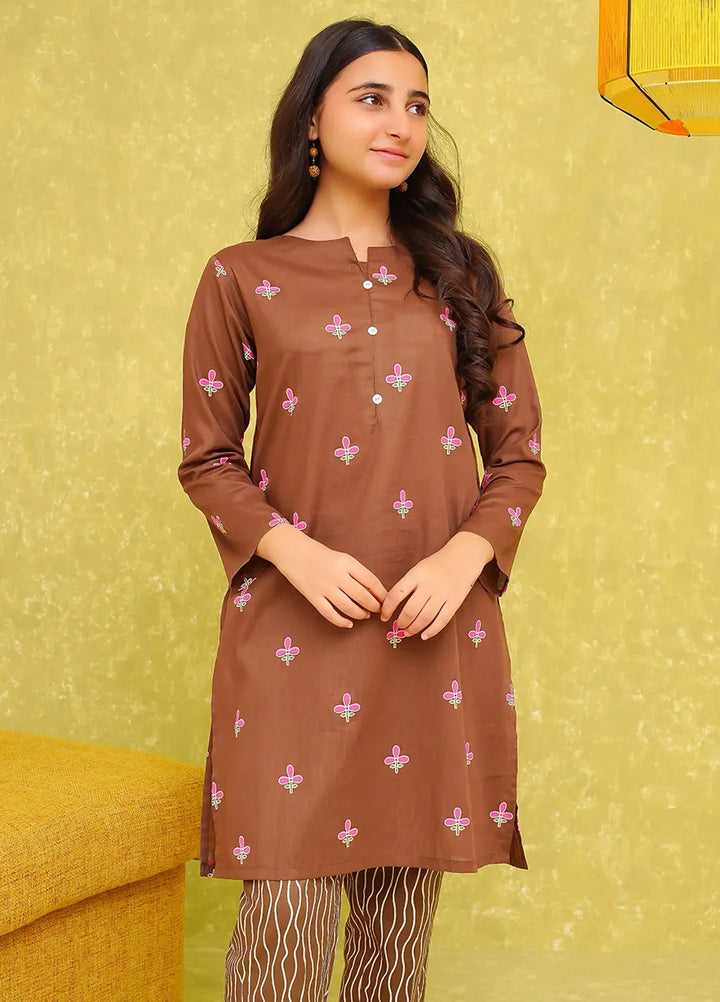 Ochre Pret Printed Cotton Co-ords For Girls OFW-COR-80