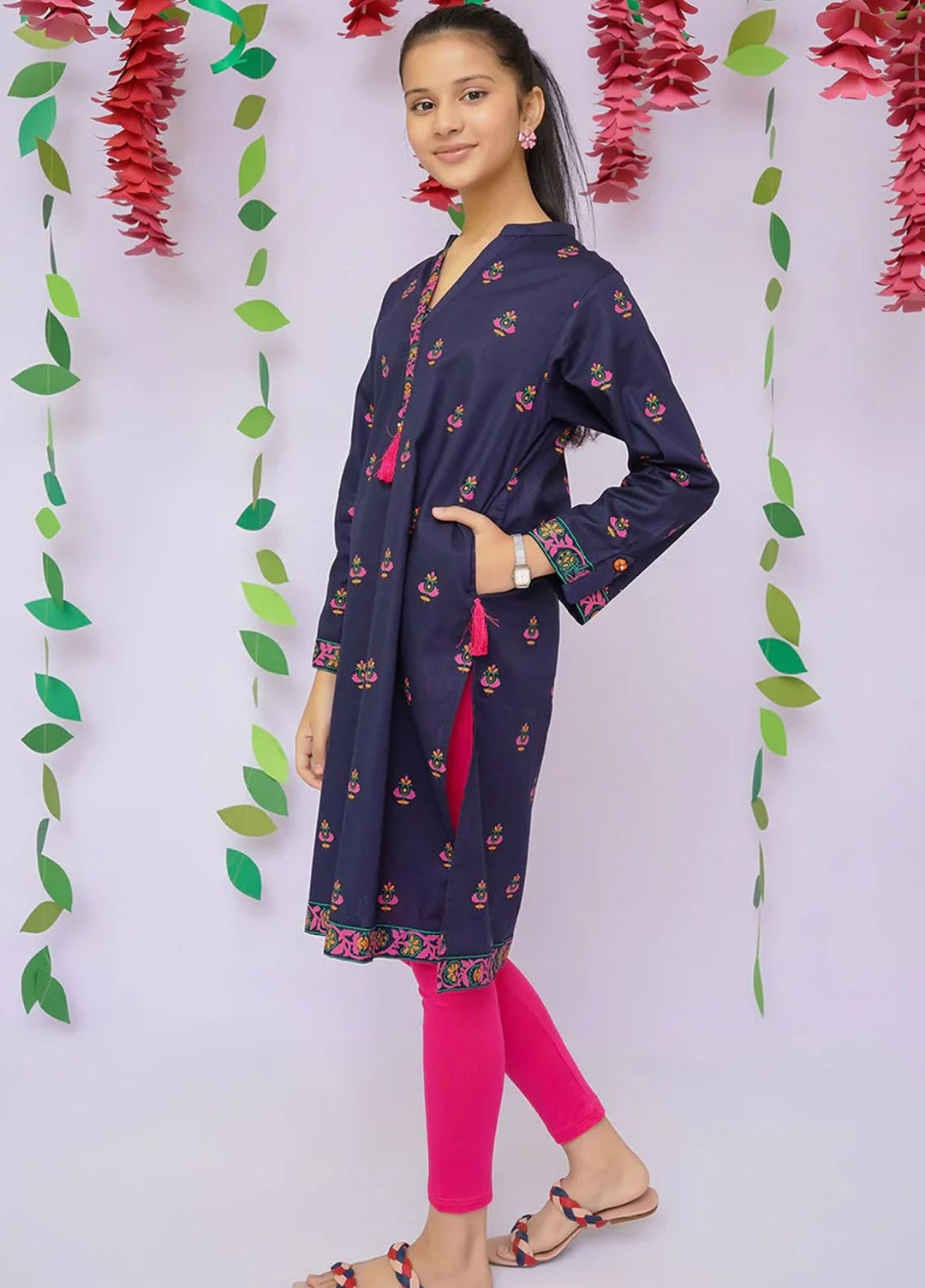 Ochre Pret Printed Cotton Kurti OFK-PRC-18