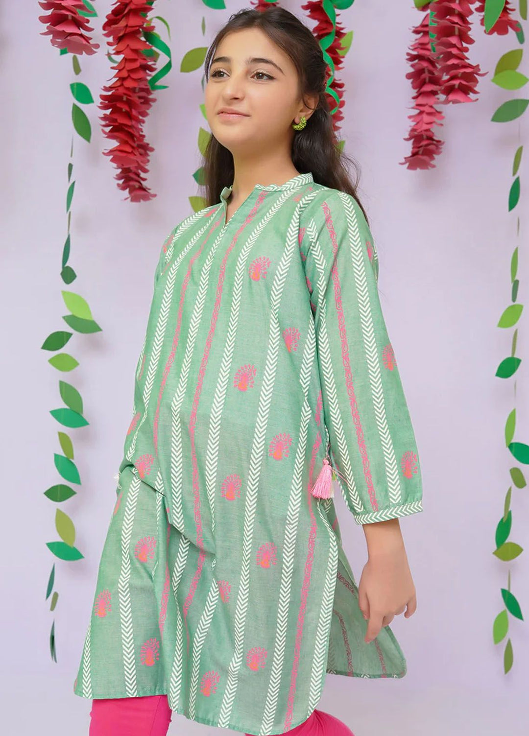 Ochre Pret Printed Cotton Kurti OFK-PRC-27