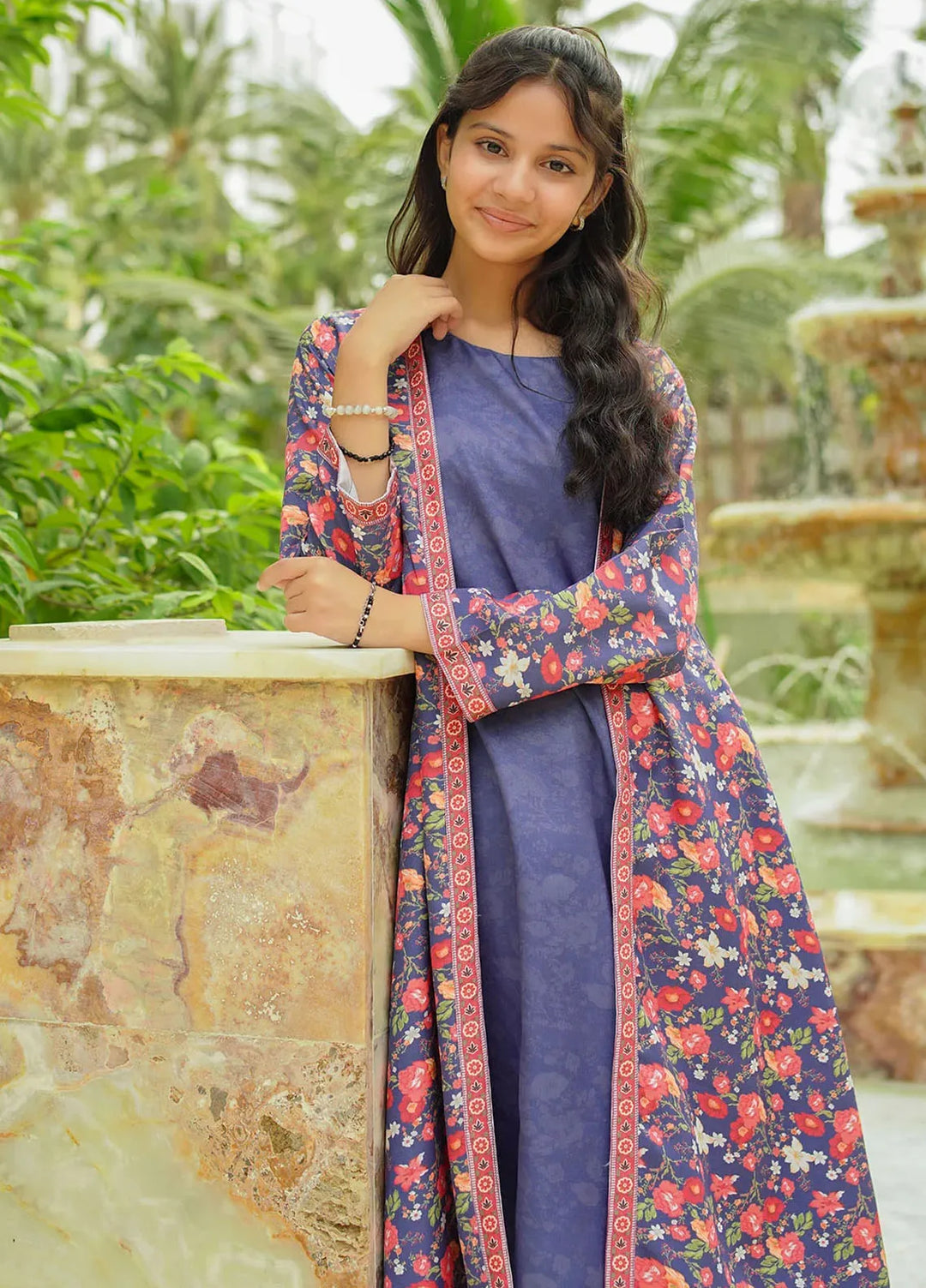 Ochre Pret Printed Herringbone 2 Piece Suit COR-120