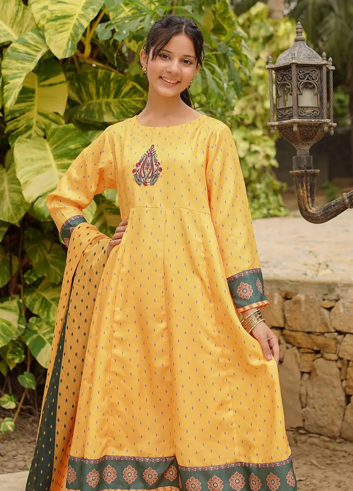 Ochre Pret Printed Herringbone 3 Piece Suit COR-112