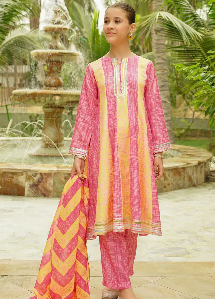 Ochre Pret Printed Herringbone 3 Piece Suit COR-113