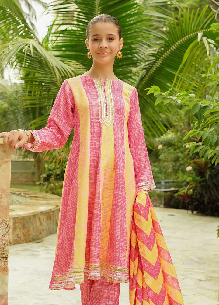 Ochre Pret Printed Herringbone 3 Piece Suit COR-113