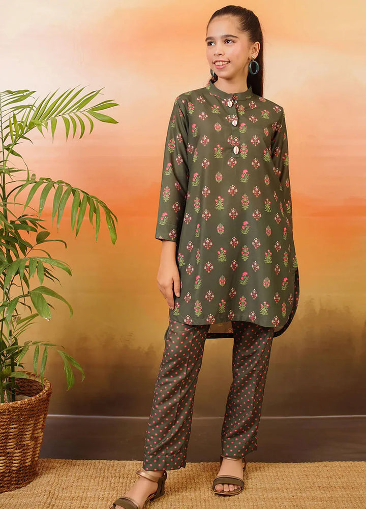 Ochre Pret Printed Lawn 2 Piece Suit COR-103
