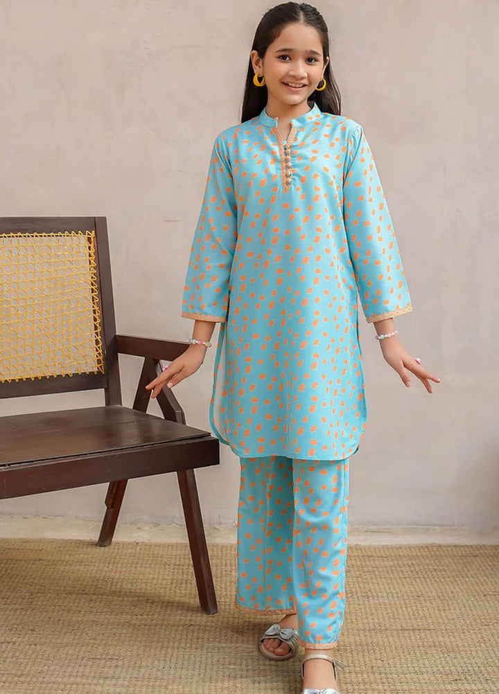 Ochre Pret Printed Lawn 2 Piece Suit COR-131