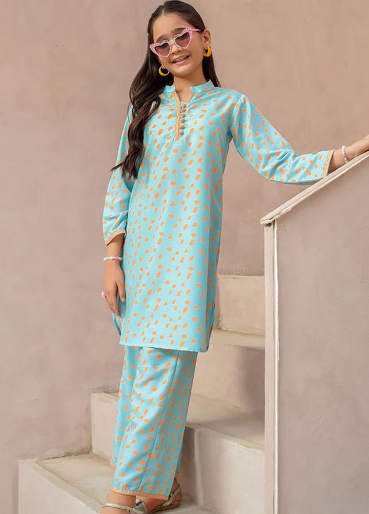 Ochre Pret Printed Lawn 2 Piece Suit COR-131