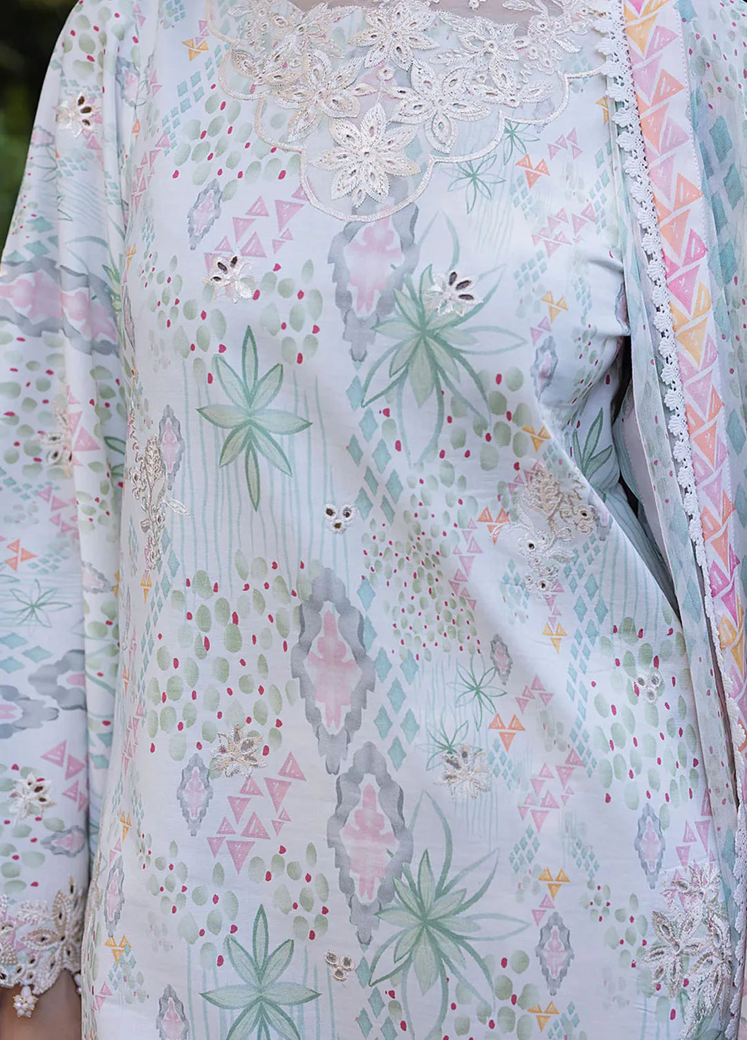 Oh Spring by Izel Embroidered Cotton Suits Unstitched 3 Piece Cleo - Summer Collection