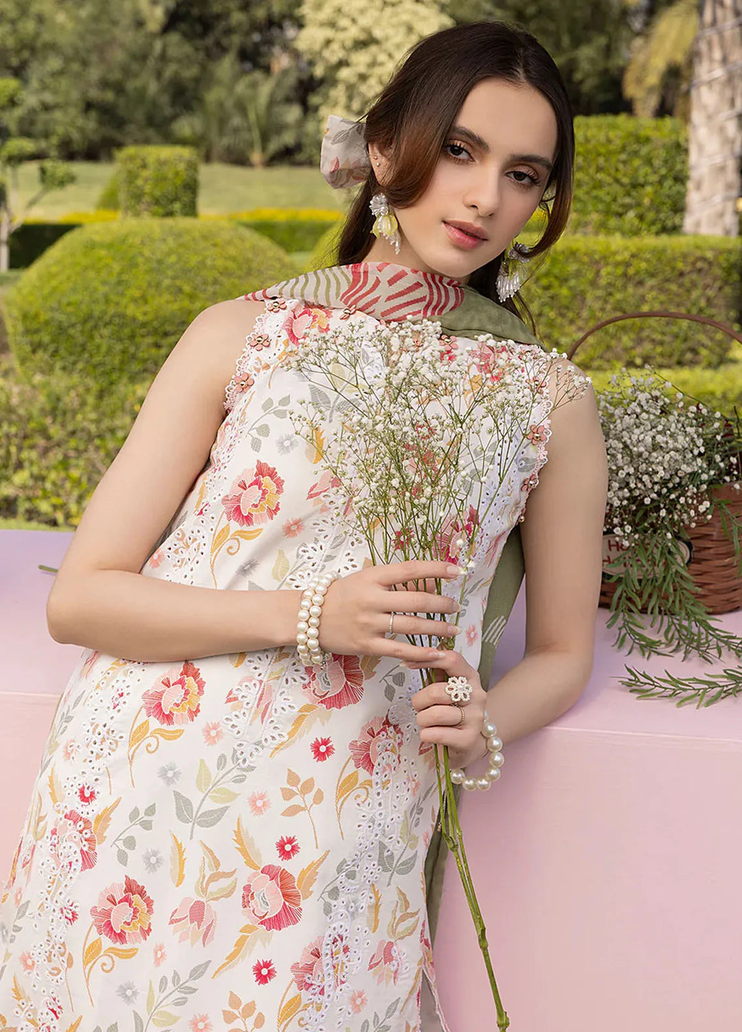 Oh Spring by Izel Embroidered Cotton Suits Unstitched 3 Piece Elowen - Summer Collection