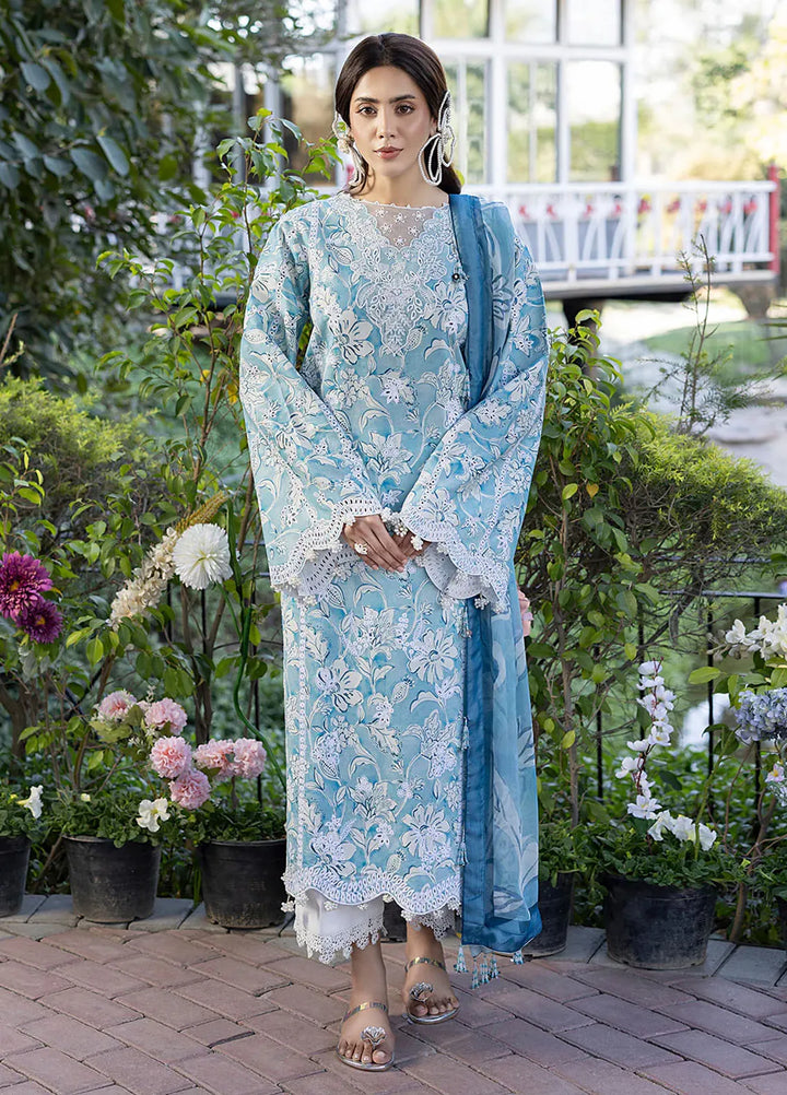 Oh Spring by Izel Embroidered Cotton Suits Unstitched 3 Piece Pearl - Summer Collection