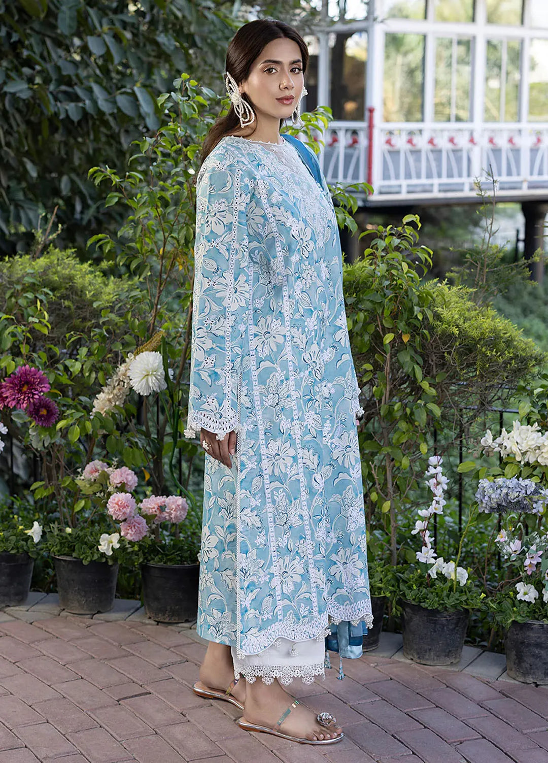 Oh Spring by Izel Embroidered Cotton Suits Unstitched 3 Piece Pearl - Summer Collection