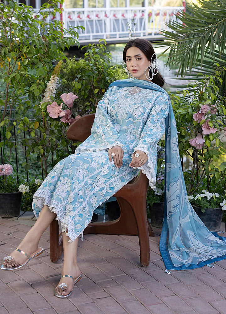 Oh Spring by Izel Embroidered Cotton Suits Unstitched 3 Piece Pearl - Summer Collection