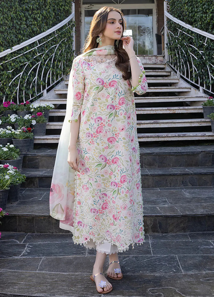 Oh Spring by Izel Embroidered Cotton Suits Unstitched 3 Piece Petal - Summer Collection