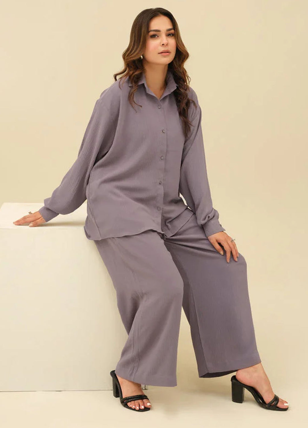 Old Money by Apricocia Pret Textured Crepe 2 Piece Suit Duchess dream