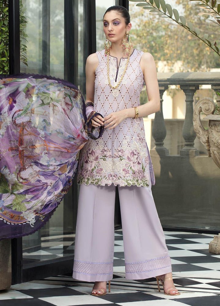 Ophelia By Epoque Embroidered Lawn Suits Unstitched 3 Piece EP21O 01 French Lavender - Festive Collection
