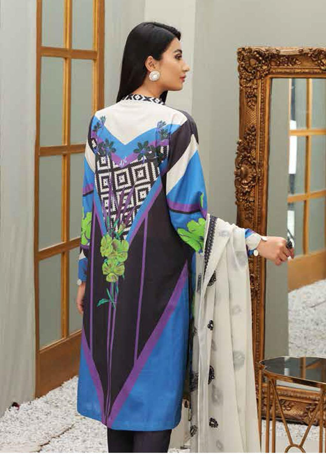 Orange Series by Charizma Embroidered Lawn Suits Unstitched 3 Piece CRZ21O 21 - Spring / Summer Collection