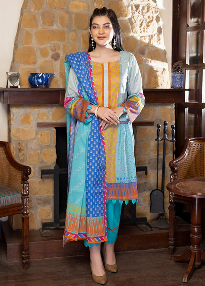 Orchid By Regalia Textiles Printed Lawn Suits Unstitched 3 Piece RGT23O D-16 - Summer Collection