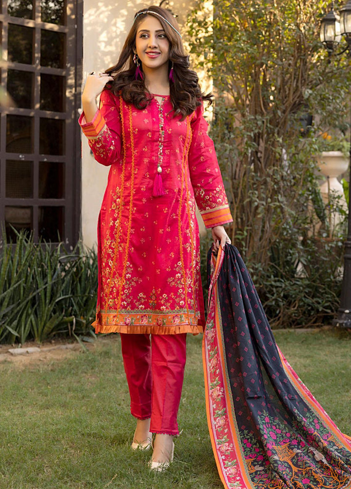Orchid By Regalia Textiles Printed Lawn Suits Unstitched 3 Piece RGT23O D-2 - Summer Collection