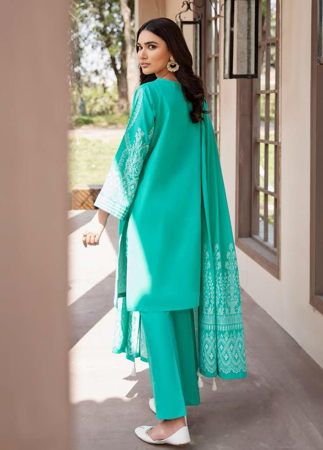 Darmiyaan by Orient Textile Embroidered Jacquard Suits Unstitched 3 Piece OT21FJ NRDS-255-Green - Festive Collection