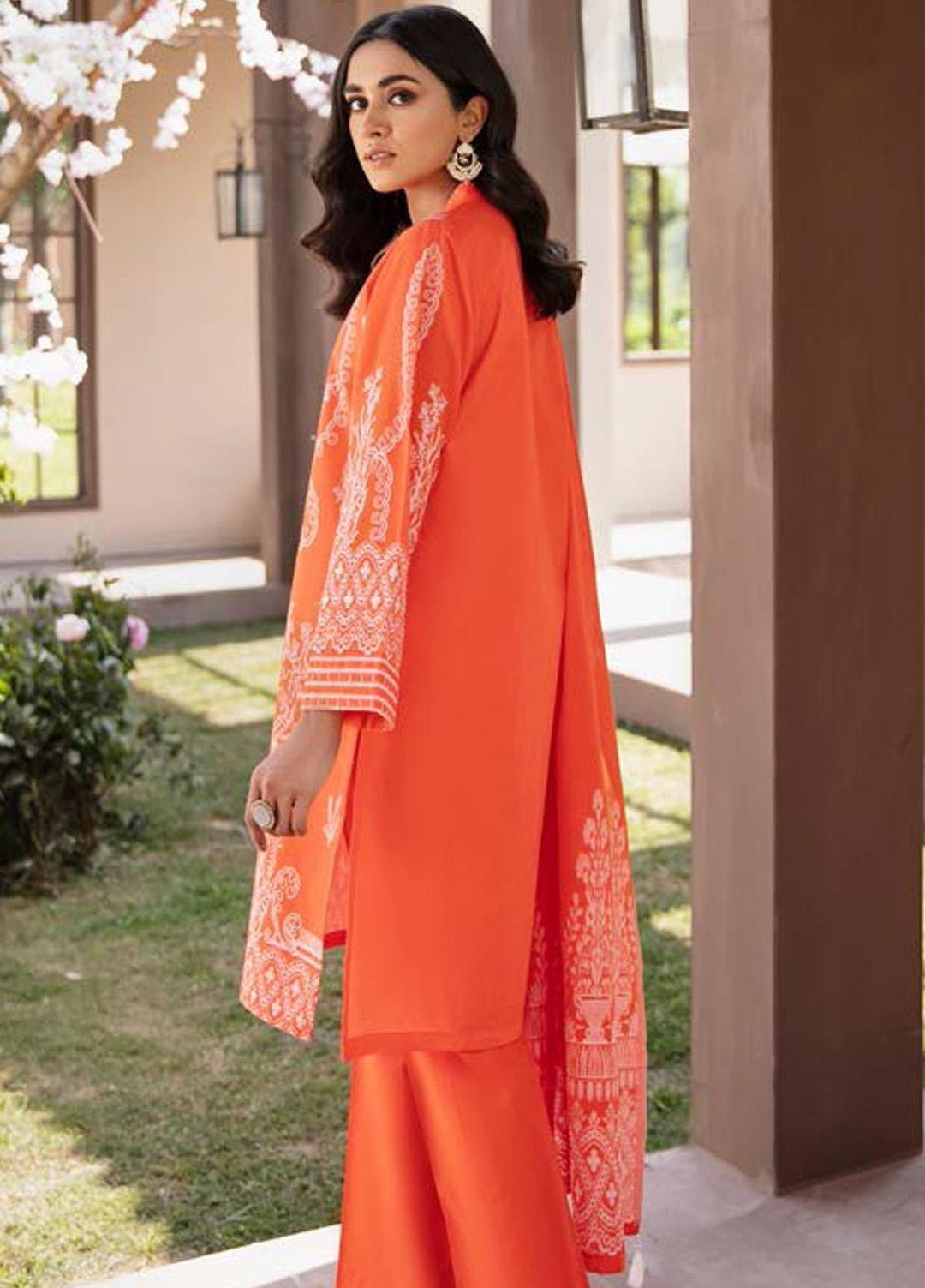 Darmiyaan by Orient Textile Embroidered Jacquard Suits Unstitched 3 Piece OT21FJ NRDS-255-Peach - Festive Collection