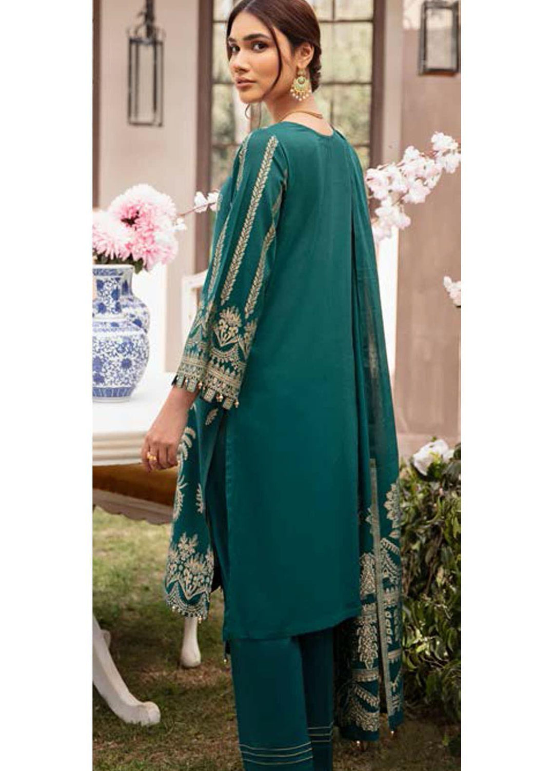 Darmiyaan by Orient Textile Embroidered Jacquard Suits Unstitched 3 Piece OT21FJ NRDS-258-Green - Festive Collection