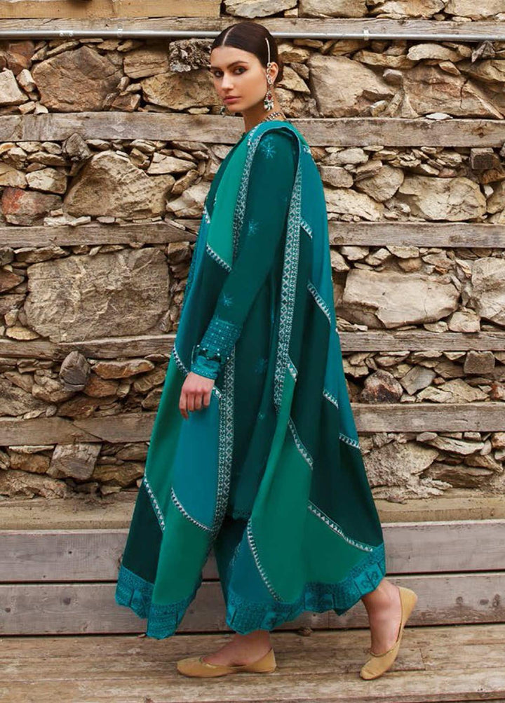 Elan Embroidered Lawn Suits Unstitched 3 Piece EL21OR EL21-02-A Zel - Summer Collection