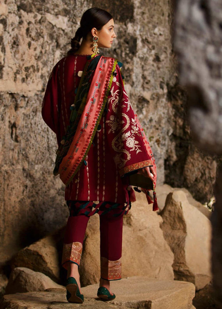 Elan Embroidered Lawn Suits Unstitched 3 Piece EL21OR EL21-04-B Caria - Summer Collection
