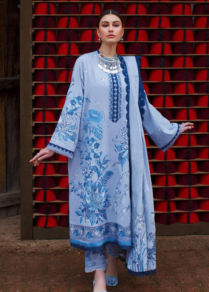Elan Embroidered Lawn Suits Unstitched 3 Piece EL21OR EL21-06-B Aergul - Summer Collection