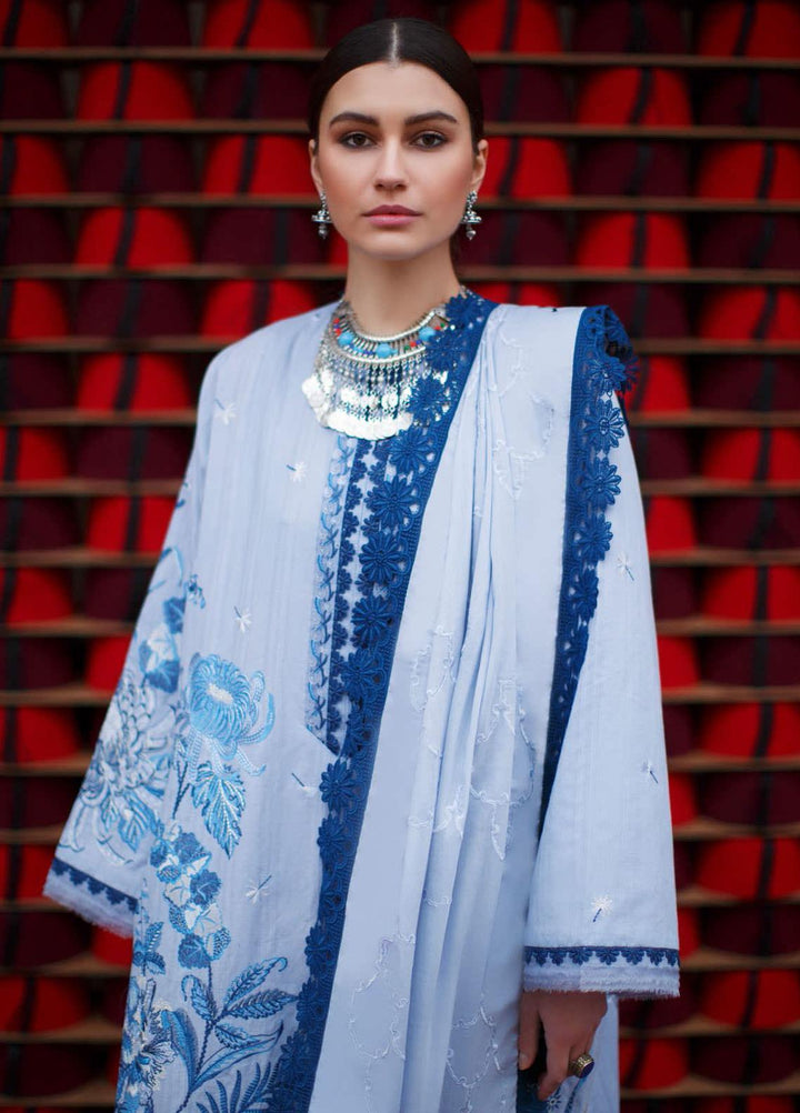 Elan Embroidered Lawn Suits Unstitched 3 Piece EL21OR EL21-06-B Aergul - Summer Collection