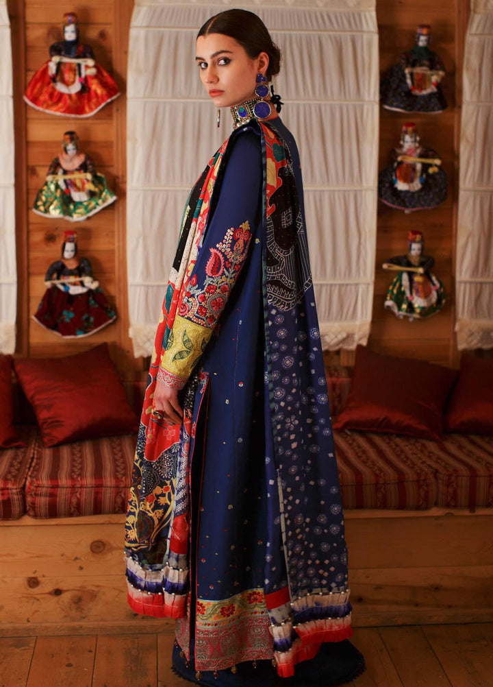 Elan Embroidered Lawn Suits Unstitched 3 Piece EL21OR EL21-08-B Ashk - Summer Collection