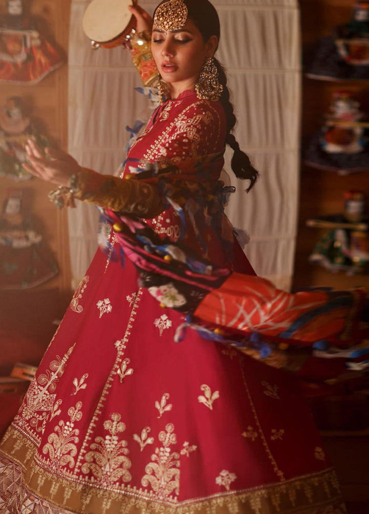Elan Embroidered Lawn Suits Unstitched 3 Piece EL21OR EL21-11-A Fusun - Summer Collection