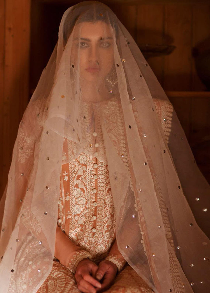 Elan Embroidered Lawn Suits Unstitched 3 Piece EL21OR EL21-14-B Emel - Summer Collection