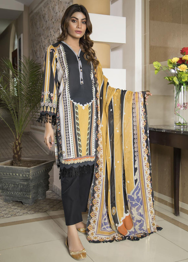 Oture Printed Lawn Stitched 3 Piece Suit OD3S21007