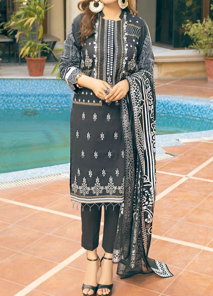 Oznur By Salitex Embroidered Lawn Suits Unstitched 3 Piece ST21-O2 00676A - Luxury Collection