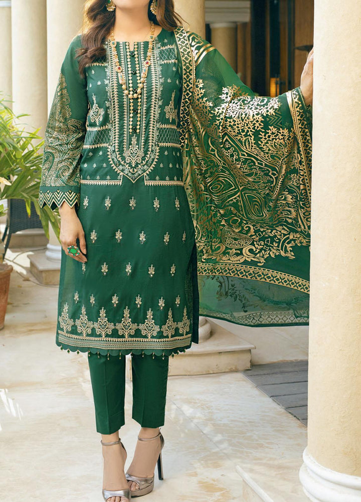 Oznur By Salitex Embroidered Lawn Suits Unstitched 3 Piece ST21-O2 00676B - Luxury Collection