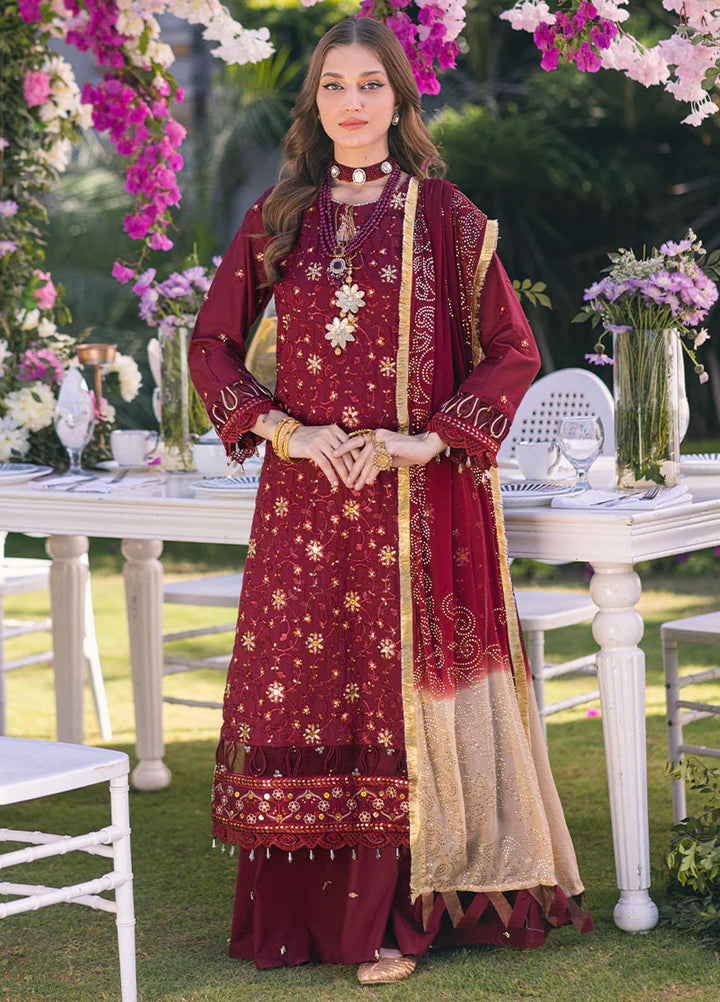 Oznur Mukesh By Salitex Embroidered Lawn Suits Unstitched 3 Piece ST23O WK-01087BUT - Festive Collection