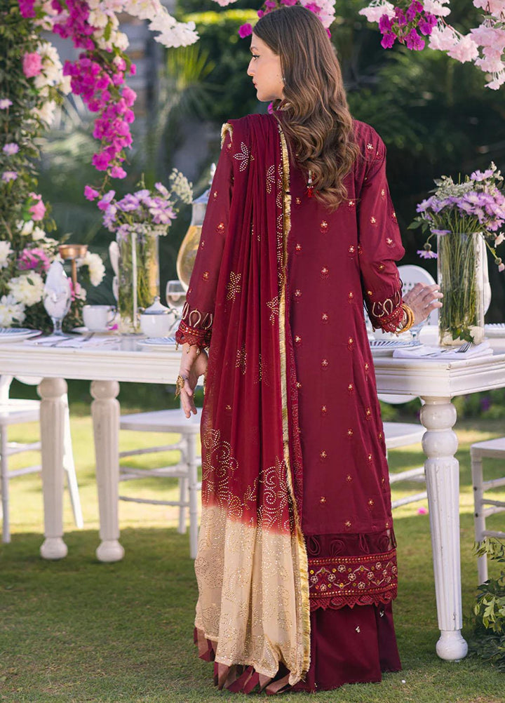 Oznur Mukesh By Salitex Embroidered Lawn Suits Unstitched 3 Piece ST23O WK-01087BUT - Festive Collection